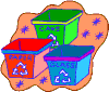 Recycling containers help the environment and communities