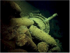 Sunken military weapons