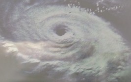 Hurricane raging towards the U.S. Gulf Coast in 2005